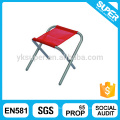 Outdoor lightweight steel foldable BBQ camping fishing stool